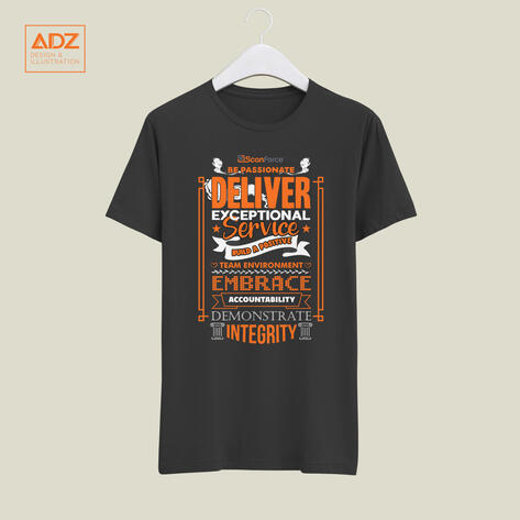 ScanForce Motivational Quote T-Shirt Design