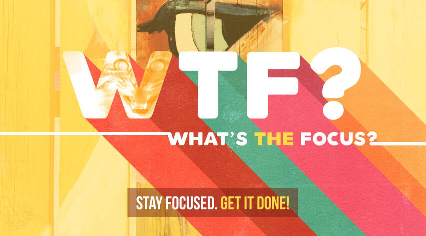 WTF - Motivational Office Wall Art