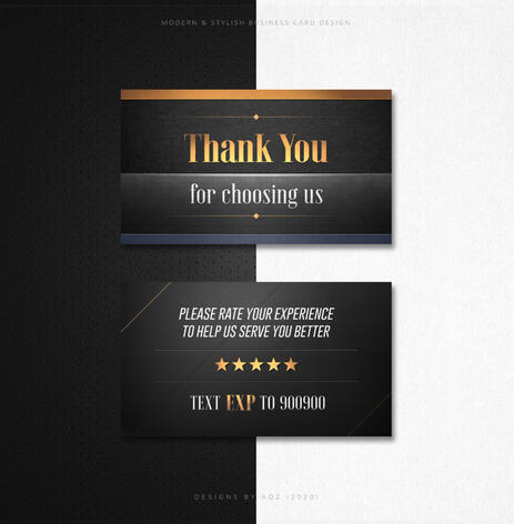 Premium Look - Thank You Card